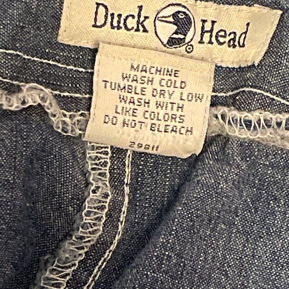 DUCKHEAD Women's Blue Jean High Rise Long Capri Pants, Waist 35" Front Pocket 16 - Picture 8 of 8